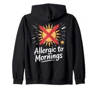 Allergic to Mornings Zip Hoodie