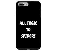 Allergic to Spiders Funny Arachnophobia Spider Fear Hater Case for iPhone 7 Plus/8 Plus