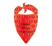 Allergies Dogs Bandana I Have Allergies Do Not Feed Dog Scarf for Pet Dogs Owner (Do Not Feed)