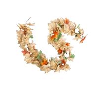 Allergy Resistant Artificial Fall Leaves Garlands Easy To Hanging Without Tools Needed For Living Room Dining Room Autumn Silk Flower Wreath
