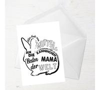 Alles Gute Zum Muttertag An Die Besten Kanninchen Mama Der Welt Greetings Card - Standard Card