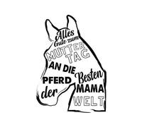 Alles Gute Zum Muttertag An Die Besten Pferd Mama Der Welt Women's T-Shirt - White - XL - White