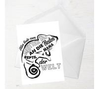 Alles Gute Zum Muttertag An Die Besten Reptil Mama Der Welt Greetings Card - Large Card