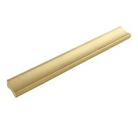 ALLES IM GRIFF Alto LA Furniture Handle 128 mm Flat Drawer Handle Width 150 mm Ideal Drawers Aluminium Matt Gold