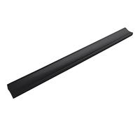 ALLES IM GRIFF Alto LA Furniture Handle 192 mm Flat Drawer Handle Width 230 mm Ideal Drawers Aluminium Black Matt