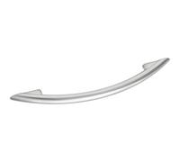 ALLES IM GRIFF Cardea LA Furniture Handle 128 mm Curved Handle Width 188 mm Die-Cast Zinc Matt Chrome-Plated