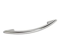 ALLES IM GRIFF Cardea LA Furniture Handle 128 mm Curved Handle Width 188 mm Die-Cast Zinc Polished Chrome-Plated
