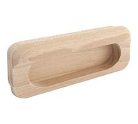 ALLES IM GRIFF Horkos Handle Shell Width 107 mm Sliding Door Handle Recessed Wood Shell Handle Steamed Beech Raw