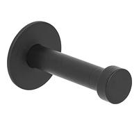 ALLES IM GRIFF Pirwa 1 Wall Hook Single Coat Hook with Base Plate Depth 52 mm Steel Black Matt