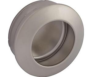 ALLES IM GRIFF Zaran recessed Handle Sliding Door, Inlet Handle Diameter 56 mm, die-cast zinc, Nickel-Plated, matt