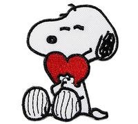 alles-meine.de GmbH Bügelbild - Snoopy / the Peanuts - 5,3 cm * 6,8 cm - Aufnäher Applikation - Charlie Brown - gestickter Flicken - Jungen & Mädchen - Hund / Cartoon - Comic Welpe - Tier