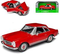 alles-meine.de GmbH Mercedes-Benz 230SL Pagoda Coupe Red W113 1963-1971 1/24 Welly Model Car