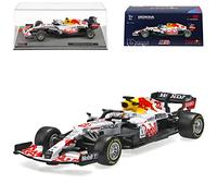 alles-meine.de GmbH Red Bull RB16B Racing Max Verstappen No. 33 Formula 1 Special Model in White Tribute Hon-da GP Istanbul 2021 with Base and Display Case 1/43 Burago Model Car
