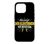 Alles Wird Gut Elektriker Quote Graphic Der Ist German Bolts Case for iPhone 16 Pro