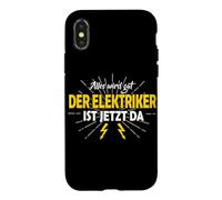 Alles Wird Gut Elektriker Quote Graphic Der Ist German Bolts Case for iPhone X/XS