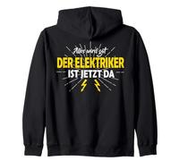 Alles Wird Gut Elektriker Quote Graphic Der Ist German Bolts Zip Hoodie