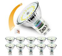 Allesgute 10x Dimmable GU10 LED Bulbs Cool White, 5W 500LM GU10 Spot Lights Eqv. 45W Halogen, Energy Saving Spotlight Bulb, 120° Wide Beam Angle Lightbulb 240V