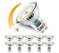 Allesgute 10x dimmable gu10 led Bulbs Warm White, 5W 500LM GU10 LED Light Bulb Eqv. 45W Halogen, Energy Saving Spotlight Bulbs, 120° Wide Beam Angle Lightbulb 240V