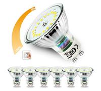 Allesgute 6X Dimmable GU10 LED Bulbs Cool White, 5W 500LM Energy Saving Spotlight Bulb (45W Halogen Equivalent), AC 220-240V Flicker-Free GU10 Lightbulb, 120° Wide Beam Angle