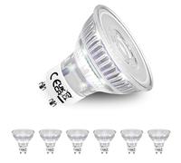 Allesgute 6X GU10 LED Bulbs Warm White 5W 550lm Energy Saving GU10 Bulb Equivalent 50W Halogen Spotlight, 38° Beam Angle, Non-Dimmable