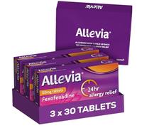 Allevia Allergy Tablets | Multipack 90 Tablets | 120mg Fexofenadine | 24hr Relief Acts Within 1 Hour | Non-drowsy in Most People | Relieves Hayfever, Pet, Dust and Mould Allergies