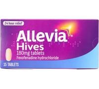 Allevia Hives 180mg Fexofenadine 15 Tablets