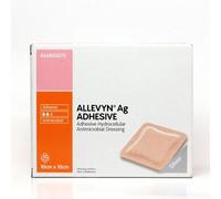 Allevyn AG Adhesive Dressing | Antimicrobial Hydrocellular Dressing for Wounds | Sacrum & Pressure Ulcer Care | Allevyn Plus Adhesive Sacrum | Optimal Moisture Management - Pack of 10