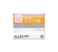 Allevyn AG Gentle Border 7.5cm x 7.5cm | Antimicrobial Foam Dressing with Silver | Comfortable and Secure Wound Care
