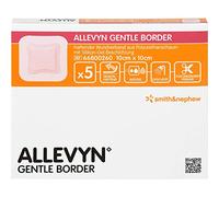 ALLEVYN Gentle Border 10 x 10 cm haftender Wundverband, 5 pcs. Plaster