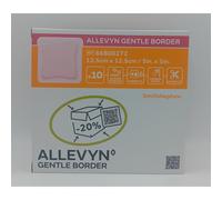 Allevyn Gentle Border 12.5cm x 12.5cm - Box of 10 | Advanced Wound Care | Soft and Secure Adhesive Dressing