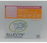 Allevyn Gentle Border 12.5cm x 12.5cm Box of 10 - REF: 66800272