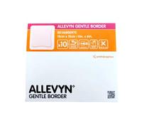 Allevyn Gentle Border 15cm x 15cm (10s) Extra Large Wound Foam Dressing, Pressure Ulcers, Diabetic Foot Ulcers, Operating Wounds