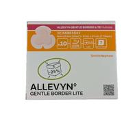 ALLEVYN Gentle Border LITE MULTISITE 8CM X 8.4CM Foam Backed Dressing - 10 DRESSINGS