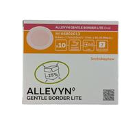 Allevyn Gentle Border Lite Oval Dressing, 8.6 x 7.7 cm