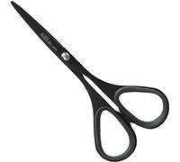 ALLEX Black Scissors, Japanese Stainless Steel, Miniature, Non-Stick Fluorine Coated Blade, 100 Black