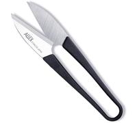 ALLEX Japanese Mini Sewing Embroidery Scissors 4 Inch, Spring Thread Cutting Snips Black, Made in Japan, Medium