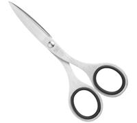 ALLEX Japanese Office Scissors Adult, Japanese Stainless Steel Scissors for Office, Made in Japan, Small Scissors (S-135) Silver