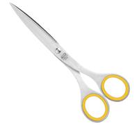 ALLEX Japanese Office Scissors for Desk, Medium 6.5" All Purpose Scissors, Made in JAPAN, All Metal Sharp Japanese Stainless Steel Blade with Non-Slip Soft Ring, Yellow