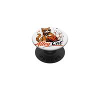 Alley a Cat Bowling Player Retro Sunglasses Kitty Sport PopSockets Adhesive PopGrip