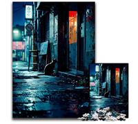 Alley Cat 1000Pc Adults Jigsaw Puzzle Wooden Jigsaw Puzzles for Adults for Teenagers Couples And Friends for Birthdays Christmas 1000 PCS(75x50cm)