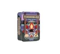 Alley Cat Games Tinderblox Storm Edition Ages 6+ | 2-6 Players | Dexterity Stacking Game | Skill & Balance | Travel Tin | Tabletop Challenge | Waterproof Travel Game