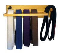 Alley Cats BJJ Belt Shelf Brazilian Jiu Jitsu Belt Display | BJJ Belt Rack for 5 Belts | Martial Arts Belt Holder Case