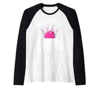 Alley Cats Bowling Team Raglan Baseball Tee