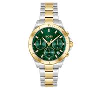 Alley Sport Lux Two Tone Crystal Green Dial Ladies Watch