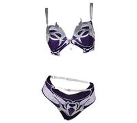 Alleyon Womens Anime Cosplay Swimsuit Game Two Piece Bathing Suit Bikini Set Swimwear