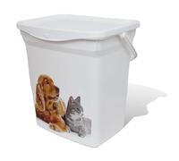 ALLEZ Pet Food Storage Container 6L - Large Treat Box With Handle - Reusable Plastic Container - Tight Fitting Lid - Treat Bin For Cat & Dog - Long Lasting, Portable Food Storage Bin, (Plastic, 1)