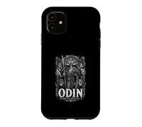 Allfather One Eye Sees All Odin Wolves Runes Case for iPhone 11