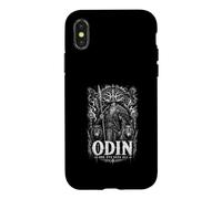Allfather One Eye Sees All Odin Wolves Runes Case for iPhone X/XS