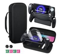 AllFitCase Playstation Portal Case with 10 in 1 Accessories Kits Compatible with PS5 Portal Remote Player, Hard Carrying Shell Case with 2 Portal Screen Protector, 2 Thumb Grip Caps