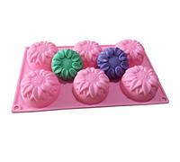 Allforhome 6 SunFlowers Silicone Cake Baking Mold Cake Pan Muffin Cups Handmade Soap Moulds Biscuit Chocolate Ice Cube Tray DIY Mold